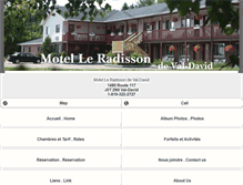 Tablet Screenshot of motelleradisson.com